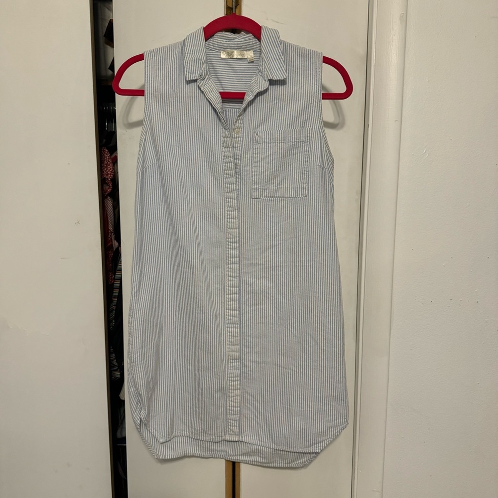 Striped shirt dress